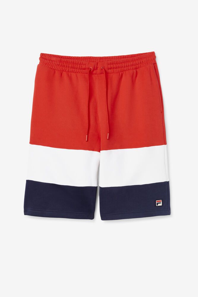 Fila Shorts Herre Rød/Hvite/Marineblå Alanzo 689147-WND